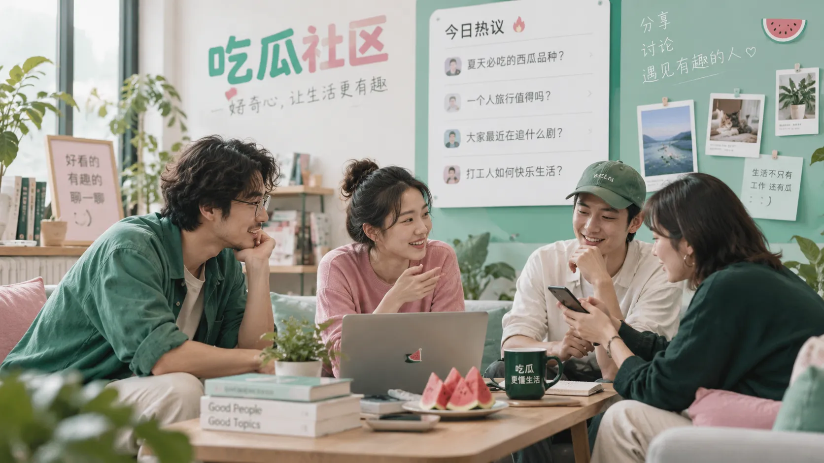 吃瓜社区讨论场景